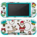 igsticker Nintendo Switch Lite 専用 デザインスキンシール 全面 ニンテンドー スイッチ ライト 専用 ゲーム機 カバー アクセサリー フィルム ステッカー エアフリー 013795 クリスマス サンタ トナカイ