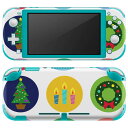 igsticker Nintendo Switch Lite 専用 デザインスキンシール 全面 ニンテンドー スイッチ ライト 専用 ゲーム機 カバー アクセサリー フィルム ステッカー エアフリー 013809 クリスマス サンタ トナカイ