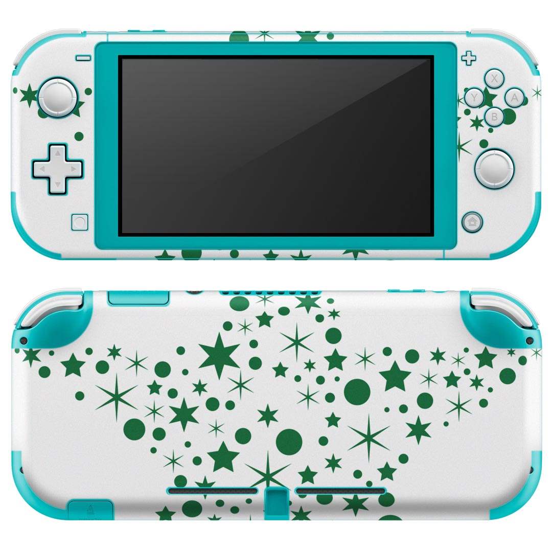 igsticker Nintendo Switch Lite 専用 デザインスキンシール 全面 ニンテンドー スイッチ ライト 専用 ゲーム機 カバー アクセサリー フィルム ステッカー エアフリー 013810 クリスマス 星