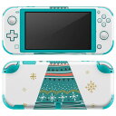 igsticker Nintendo Switch Lite 専用 デザインスキンシール 全面 ニンテンドー スイッチ ライト 専用 ゲーム機 カバー アクセサリー フィルム ステッカー エアフリー 013814 クリスマス ツリー