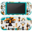 igsticker Nintendo Switch Lite 専用 デザインスキンシール 全面 ニンテンドー スイッチ ライト 専用 ゲーム機 カバー アクセサリー フィルム ステッカー エアフリー 013821 ハロウィン おばけ コウモリ