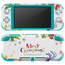 igsticker Nintendo Switch Lite 専用 デザインスキンシール 全面 ニンテンドー スイッチ ライト 専用 ゲーム機 カバー アクセサリー フィルム ステッカー エアフリー 013825 クリスマス ツリー トナカイ(2)