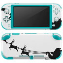 igsticker Nintendo Switch Lite 専用 デザインスキンシール 全面 ニンテンドー スイッチ ライト 専用 ゲーム機 カバー アクセサリー フィルム ステッカー エアフリー 013832 クリスマス サンタ シルエット