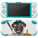 igsticker Nintendo Switch Lite 専用 デザインスキンシール 全面 ニンテンドー スイッチ ライト 専用 ゲーム機 カバー アクセサリー フィルム ステッカー エアフリー 013835 ハロウィン 犬 動物