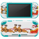 igsticker Nintendo Switch Lite 専用 デザインスキンシール 全面 ニンテンドー スイッチ ライト 専用 ゲーム機 カバー アクセサリー フィルム ステッカー エアフリー 013838 クリスマス サンタ トナカイ