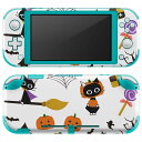 igsticker Nintendo Switch Lite 専用 デザインスキンシール 全面 ニンテンドー スイッチ ライト 専用 ゲーム機 カバー アクセサリー フィルム ステッカー エアフリー 013842 ハロウィン かぼちゃ コウモリ