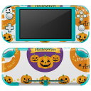 igsticker Nintendo Switch Lite 専用 デザインスキンシール 全面 ニンテンドー スイッチ ライト 専用 ゲーム機 カバー アクセサリー フィルム ステッカー エアフリー 013844 ハロウィン かぼちゃ おばけ