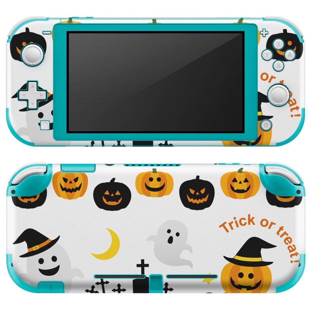 igsticker Nintendo Switch Lite 専用 デザインスキンシール 全面 ニンテンドー スイッチ ライト 専用 ゲーム機 カバー アクセサリー フィルム ステッカー エアフリー 013845 ハロウィン かぼちゃ おばけ