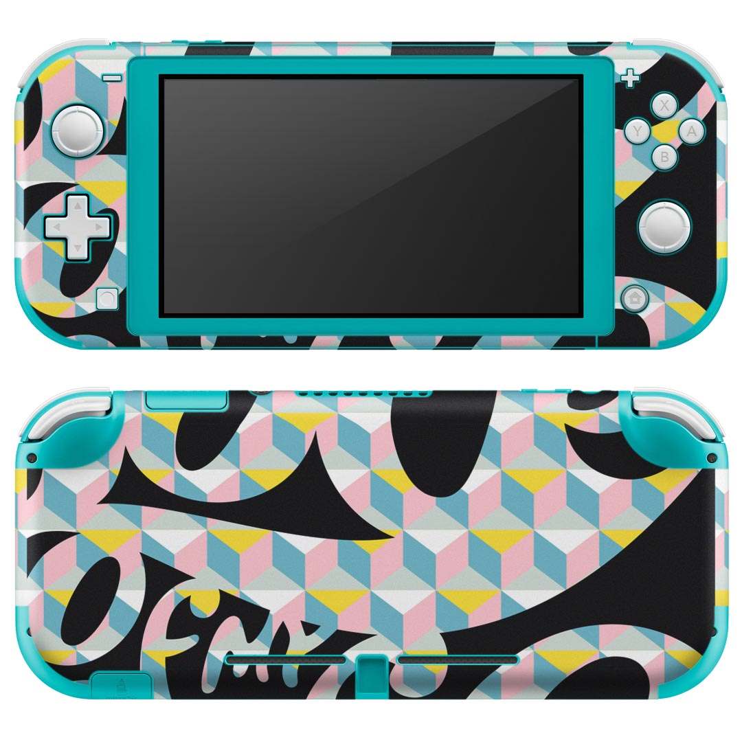 製品名 Nintendo Switch Lite専用 デザインスキンシール セット内容 Nintendo Switch Lite本体用スキンシール（裏表）各1枚 ※液晶側シールは2パーツに分かれていますニンテンドースイッチライト専用です。据え置き機のSwitch本体やJoyコンには対応していません。 商品特徴 3M社製の再剥離性シートを素材に採用し、細かな位置調整がしやすく貼り直しが容易です。また、エアフリーでもありますので気泡が簡単に逃げるので、キレイに貼ることができます。専用の業務プリンターを使い、商品画像と遜色のない美しい印刷仕上がり。 注意事項 画像はサンプルですので、ご覧の環境によっては多少色味に違いを感じる場合がございます。 イメージと違った、モニターと色味が異なるという理由での交換や返金はご対応出来かねます。スキンシールのみの販売で、ニンテンドースイッチ本体などは付属しません。シワができた場合、ドライヤーなどで軽く温め、外側に向けてシワを伸ばすように貼ってください。初回貼付時の位置調整や貼り直しは可能ですが、しっかりと押し付けて接着させた後の再剥離、再利用は保証しておりません。また接着部に油分や汚れが付着しますと角の部分は剥がれやすくなりますので、貼付時はあまり触れないようにご注意ください。無地のセミグロスシートにデザインをプリントした商品で、デコなどの加工はございません。 凹凸や光沢があるように見えたり布地や金属を素材にしたように見える商品もありますが、デザインの図版によるものです。印刷時に微妙な画像のズレが生じる場合がございます。ご注文後に1点1点制作する受注生産品の為、不良品以外のご返品や交換は固くお断りします。 商品発送 完全受注生産のハンドメイド商品となりますので、既製品と比べて発送までお時間を頂いています。 基本的に決済確認後2?3営業日、最大で10営業日での発送となります。繁忙期や休業日明けの場合はさらに時間がかかる場合があります。 その際には別途メールにてご連絡致します。メール便の場合、発送日から到着までに2?4日ほどかかる場合が多く、紛失などの保障もご対応できかねます。あらかじめご了承下さい。