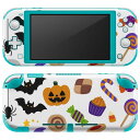 igsticker Nintendo Switch Lite 専用 デザインスキンシール 全面 ニンテンドー スイッチ ライト 専用 ゲーム機 カバー アクセサリー フィルム ステッカー エアフリー 013852 ハロウィン かぼちゃ おばけ(2)