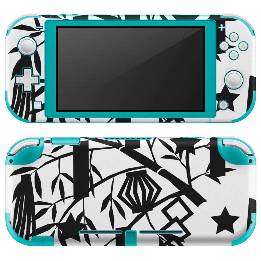 igsticker Nintendo Switch Lite 専用 デザインスキンシール 全面 ニンテンドー スイッチ ライト 専用 ゲーム機 カバー アクセサリー フィルム ステッカー エアフリー 013869 七夕　短冊　星