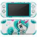 igsticker Nintendo Switch Lite 専用 デザインスキンシール 全面 ニンテンドー スイッチ ライト 専用 ゲーム機 カバー アクセサリー フィルム ステッカー エアフリー 013898 ユニコーン 星 ハート(2)