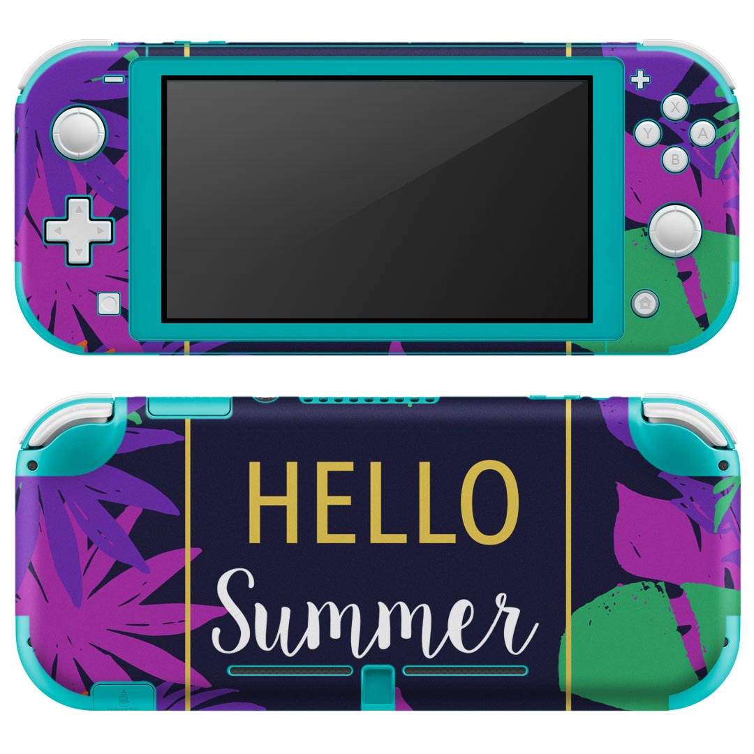 igsticker Nintendo Switch Lite 専用 デザインスキンシール 全面 ニンテンドー スイッチ ライト 専用 ゲーム機 カバー アクセサリー フィルム ステッカー エアフリー 013911 夏 トロピカル リーフ