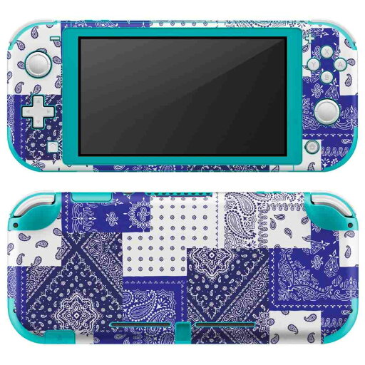 igsticker Nintendo Switch Lite 専用 デザインスキンシール 全面 ニンテンドー スイッチ ライト 専用 ゲーム機 カバー アクセサリー フィルム ステッカー エアフリー 013972 ペイズリー 模様 青 igsticker Nintendo Switch Lite 専用 デザインスキンシール 全面 ニンテンドー スイッチ ライト 専用 ゲーム機 カバー アクセサリー フィルム ステッカー エアフリー 013972 ペイズリー 模様 青