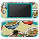 igsticker Nintendo Switch Lite 専用 デザインスキンシール 全面 ニンテンドー スイッチ ライト 専用 ゲーム機 カバー アクセサリー フィルム ステッカー エアフリー 014004 食べ物 ラーメン(2)