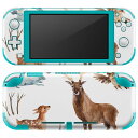 igsticker Nintendo Switch Lite 専用 デザインスキンシール 全面 ニンテンドー スイッチ ライト 専用 ゲーム機 カバー アクセサリー フィルム ステッカー エアフリー 014022 動物 アニマル(2)