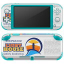 igsticker Nintendo Switch Lite 専用 デザインスキンシール 全面 ニンテンドー スイッチ ライト 専用 ゲーム機 カバー アクセサリー フィルム ステッカー エアフリー 014075 海　ロゴ　英語