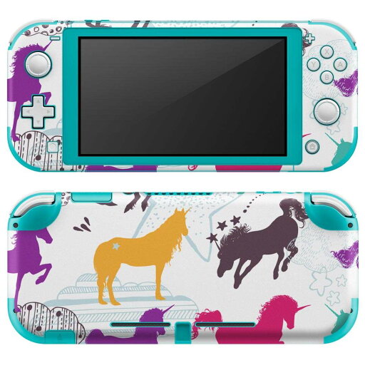 igsticker Nintendo Switch Lite 専用 デザインスキンシール 全面 ニンテンドー スイッチ ライト 専用 ゲーム機 カバー アクセサリー フィルム ステッカー エアフリー 014079 ユニコーン カラフル igsticker Nintendo Switch Lite 専用 デザインスキンシール 全面 ニンテンドー スイッチ ライト 専用 ゲーム機 カバー アクセサリー フィルム ステッカー エアフリー 014079 ユニコーン カラフル