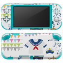 igsticker Nintendo Switch Lite 専用 デザインスキンシール 全面 ニンテンドー スイッチ ライト 専用 ゲーム機 カバー アクセサリー フィルム ステッカー エアフリー 014090 碇 海 貝殻(2)