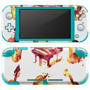 igsticker Nintendo Switch Lite 専用 デザインスキンシール 全面 ニンテンドー スイッチ ライト 専用 ゲーム機 カバー アクセサリー フィルム ステッカー エアフリー 014108 音楽 楽器 ミュージック(2)