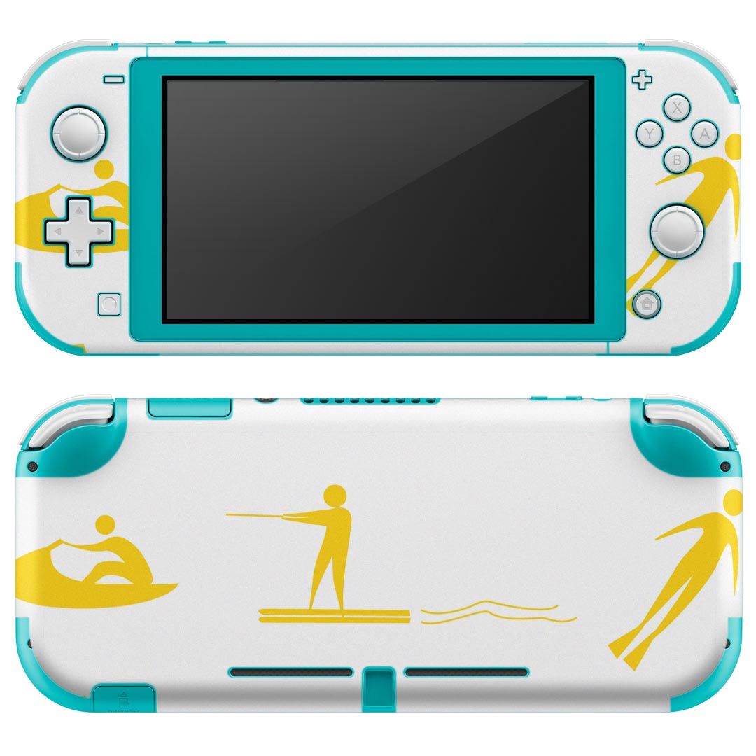 igsticker Nintendo Switch Lite 専用 デザインスキンシール 全面 ニンテンドー スイッチ ライト 専用 ゲーム機 カバー アクセサリー フィルム ステッカー エアフリー 014119 海 ヨット ボート