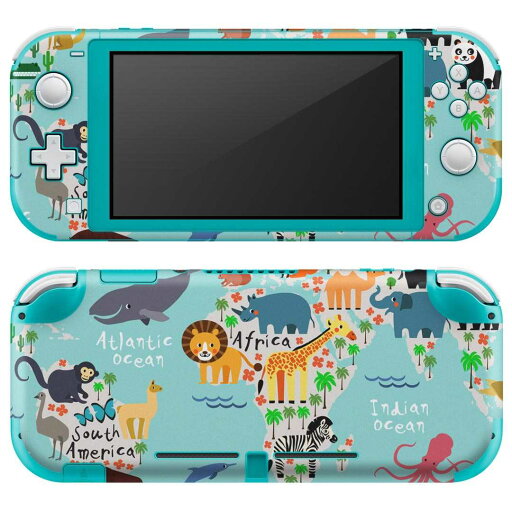 igsticker Nintendo Switch Lite 専用 デザインスキンシール 全面 ニンテンドー スイッチ ライト 専用 ゲーム機 カバー アクセサリー フィルム ステッカー エアフリー 014139 世界地図 動物 igsticker Nintendo Switch Lite 専用 デザインスキンシール 全面 ニンテンドー スイッチ ライト 専用 ゲーム機 カバー アクセサリー フィルム ステッカー エアフリー 014139 世界地図 動物