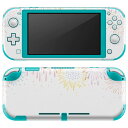 igsticker Nintendo Switch Lite 専用 デザインスキンシール 全面 ニンテンドー スイッチ ライト 専用 ゲーム機 カバー アクセサリー フィルム ステッカー エアフリー 014145 花火 カラフル