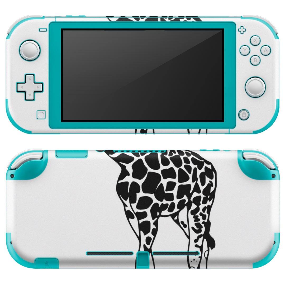 igsticker Nintendo Switch Lite 専用 デザインスキンシール 全面 ニンテンドー スイッチ ライト 専用 ゲーム機 カバー アクセサリー フィルム ステッカー エアフリー 014156 きりん　動物　アニマル
