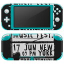 igsticker Nintendo Switch Lite 専用 デザインスキンシール 全面 ニンテンドー スイッチ ライト 専用 ゲーム機 カバー アクセサリー フィルム ステッカー エアフリー 014165 ギター　音楽　ロック