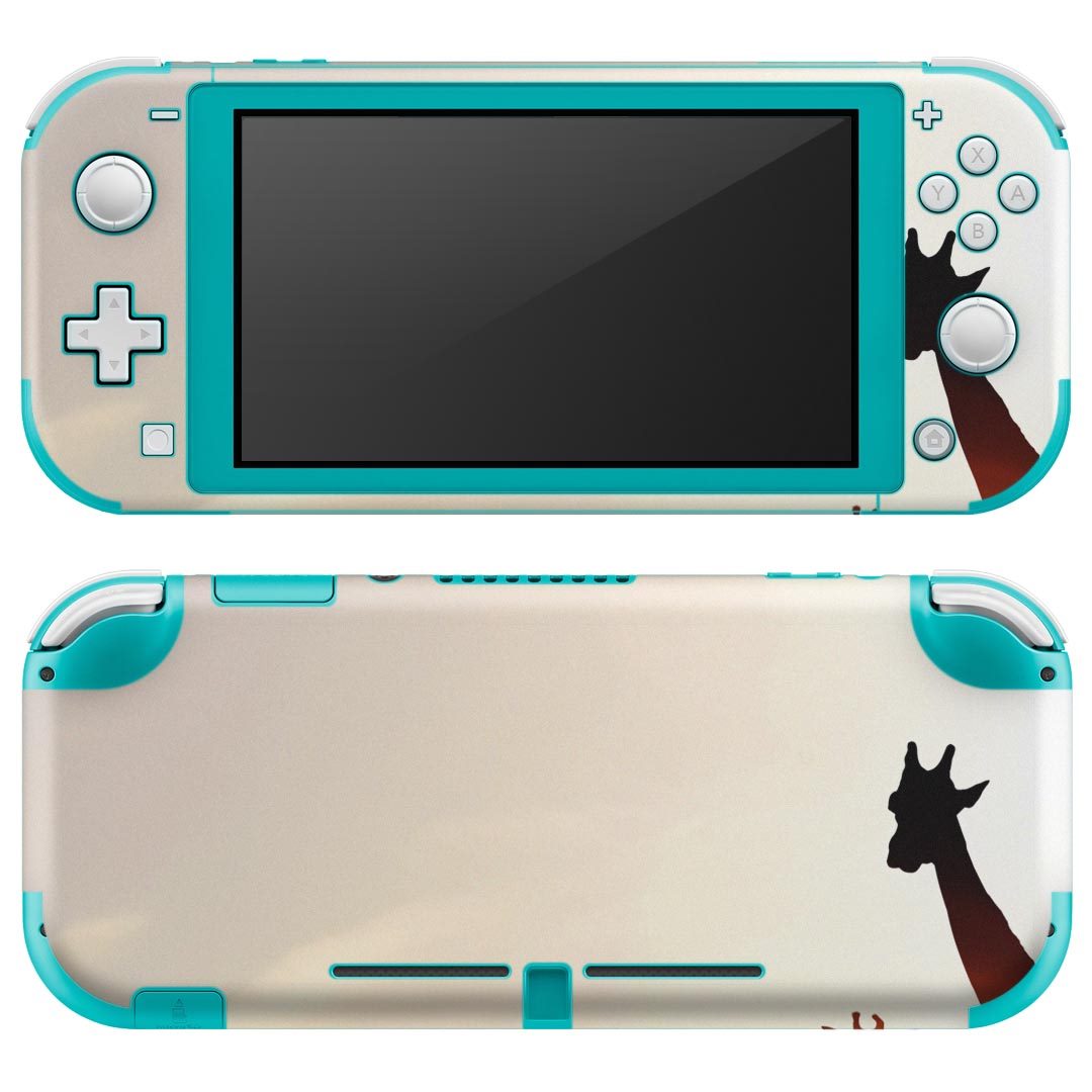 igsticker Nintendo Switch Lite 専用 デザインスキンシール 全面 ニンテンドー スイッチ ライト 専用 ゲーム機 カバー アクセサリー フィルム ステッカー エアフリー 014172 きりん 動物 アニマル