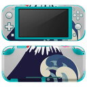 igsticker Nintendo Switch Lite 専用 デザインスキンシール 全面 ニンテンドー スイッチ ライト 専用 ゲーム機 カバー アクセサリー フィルム ステッカー エアフリー 014182 富士山 和柄 桜