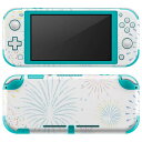 igsticker Nintendo Switch Lite 専用 デザインスキンシール 全面 ニンテンドー スイッチ ライト 専用 ゲーム機 カバー アクセサリー フィルム ステッカー エアフリー 014196 花火 カラフル