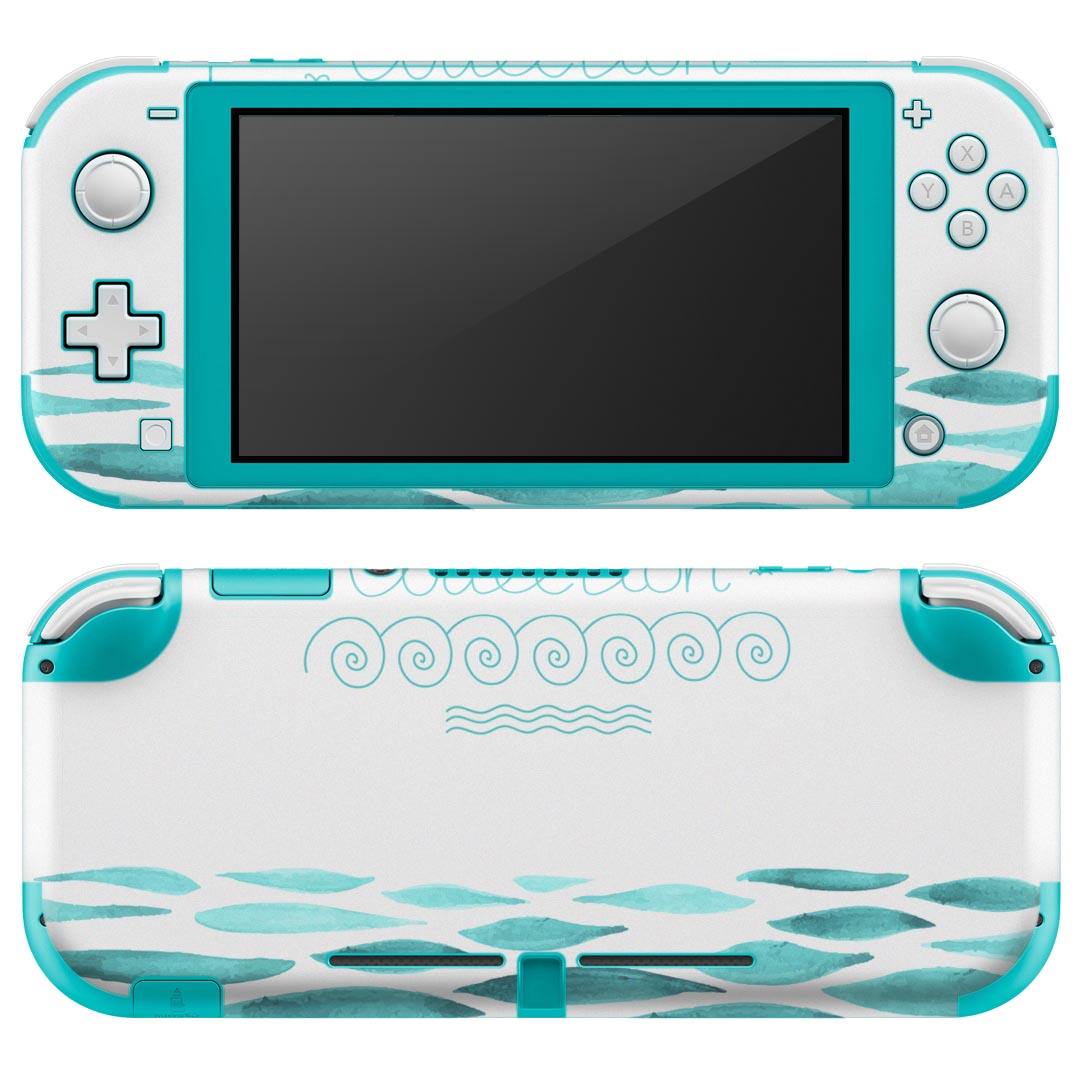 igsticker Nintendo Switch Lite 専用 デザインスキンシール 全面 ニンテンドー スイッチ ライト 専用 ゲーム機 カバー アクセサリー フィルム ステッカー エアフリー 014197 海 イラスト