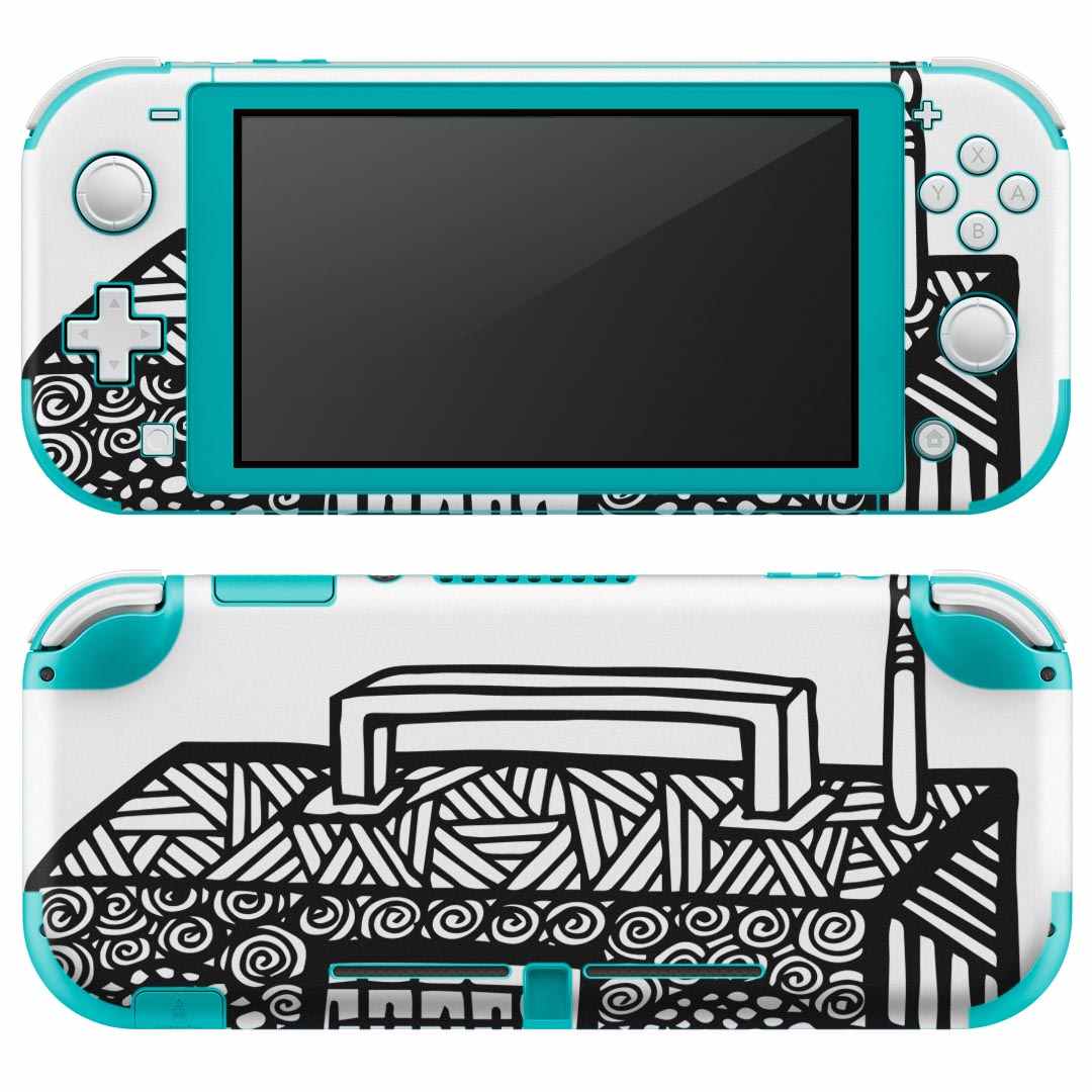 igsticker Nintendo Switch Lite 専用 デザインスキンシール 全面 ニンテンドー スイッチ ライト 専用 ゲーム機 カバー アクセサリー フィルム ステッカー エアフリー 014216 ラジオ 音楽 ラジカセ