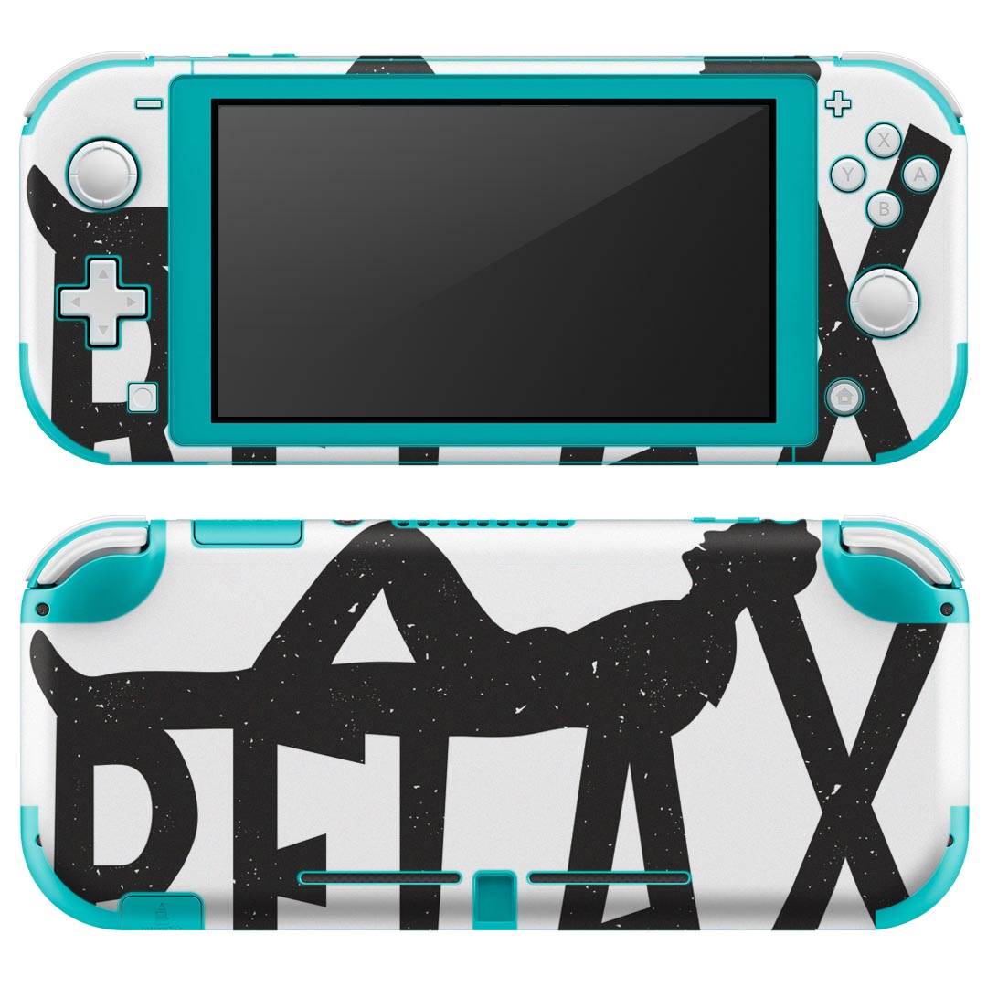 igsticker Nintendo Switch Lite 専用 デザインスキンシール 全面 ニンテンドー スイッチ ライト 専用 ゲーム機 カバー アクセサリー フィルム ステッカー エアフリー 014225 英語 文字 人物