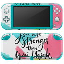 igsticker Nintendo Switch Lite 専用 デザインスキンシール 全面 ニンテンドー スイッチ ライト 専用 ゲーム機 カバー アクセサリー フィルム ステッカー エアフリー 014250 英語　文字　メッセージ