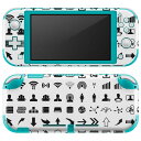 igsticker Nintendo Switch Lite 専用 デザインスキンシール 全面 ニンテンドー スイッチ ライト 専用 ゲーム機 カバー アクセサリー フィルム ステッカー エアフリー 014365 アイコン シンプル(2)