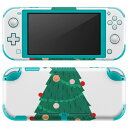 igsticker Nintendo Switch Lite 専用 デザインスキンシール 全面 ニンテンドー スイッチ ライト 専用 ゲーム機 カバー アクセサリー フィルム ステッカー エアフリー 014373 クリスマス ツリー