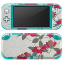 igsticker Nintendo Switch Lite 専用 デザインスキンシール 全面 ニンテンドー スイッチ ライト 専用 ゲーム機 カバー アクセサリー フィルム ステッカー エアフリー 014376 和風 和柄 花(2)