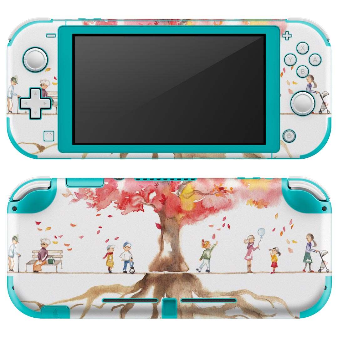 igsticker Nintendo Switch Lite 専用 デザインスキンシール 全面 ニンテンドー スイッチ ライト 専用 ゲーム機 カバー アクセサリー フィルム ステッカー エアフリー 014397 桜 花 花見
