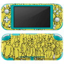 igsticker Nintendo Switch Lite 専用 デザインスキンシール 全面 ニンテンドー スイッチ ライト 専用 ゲーム機 カバー アクセサリー フィルム ステッカー エアフリー 014410 人物 黄色(2)