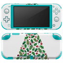 igsticker Nintendo Switch Lite 専用 デザインスキンシール 全面 ニンテンドー スイッチ ライト 専用 ゲーム機 カバー アクセサリー フィルム ステッカー エアフリー 014425 クリスマス ツリー