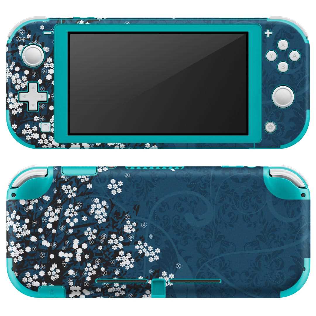 igsticker Nintendo Switch Lite 専用 デザインスキンシール 全面 ニンテンドー スイッチ ライト 専用 ゲーム機 カバー アクセサリー フィルム ステッカー エアフリー 014440 花　鳥
