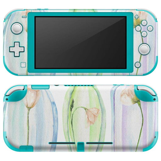 igsticker Nintendo Switch Lite 専用 デザインスキンシール 全面 ニンテンドー スイッチ ライト 専用 ゲーム機 カバー アクセサリー フィルム ステッカー エアフリー 014456 瓶 花 カラフル igsticker Nintendo Switch Lite 専用 デザインスキンシール 全面 ニンテンドー スイッチ ライト 専用 ゲーム機 カバー アクセサリー フィルム ステッカー エアフリー 014456 瓶 花 カラフル