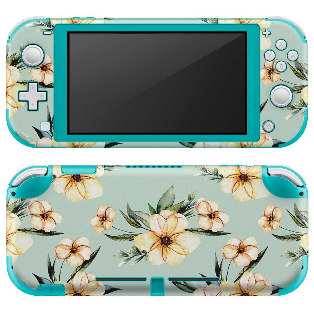 igsticker Nintendo Switch Lite 専用 デザインスキンシール 全面 ニンテンドー スイッチ ライト 専用 ゲーム機 カバー アクセサリー フィルム ステッカー エアフリー 014462 花　　トロピカル