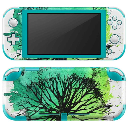 igsticker Nintendo Switch Lite 専用 デザインスキンシール 全面 ニンテンドー スイッチ ライト 専用 ゲーム機 カバー アクセサリー フィルム ステッカー エアフリー 014487 木 イラスト 緑 igsticker Nintendo Switch Lite 専用 デザインスキンシール 全面 ニンテンドー スイッチ ライト 専用 ゲーム機 カバー アクセサリー フィルム ステッカー エアフリー 014487 木 イラスト 緑