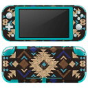 igsticker Nintendo Switch Lite 専用 デザインスキンシール 全面 ニンテンドー スイッチ ライト 専用 ゲーム機 カバー アクセサリー フィルム ステッカー エアフリー 014489 ネイティブ柄 模様(2)