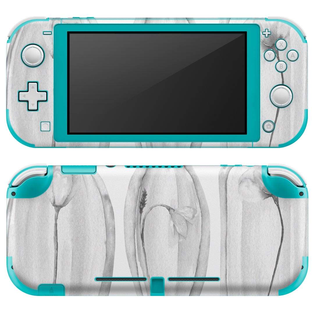製品名 Nintendo Switch Lite専用 デザインスキンシール セット内容 Nintendo Switch Lite本体用スキンシール（裏表）各1枚 ※液晶側シールは2パーツに分かれていますニンテンドースイッチライト専用です。据え置き機のSwitch本体やJoyコンには対応していません。 商品特徴 3M社製の再剥離性シートを素材に採用し、細かな位置調整がしやすく貼り直しが容易です。また、エアフリーでもありますので気泡が簡単に逃げるので、キレイに貼ることができます。専用の業務プリンターを使い、商品画像と遜色のない美しい印刷仕上がり。 注意事項 画像はサンプルですので、ご覧の環境によっては多少色味に違いを感じる場合がございます。 イメージと違った、モニターと色味が異なるという理由での交換や返金はご対応出来かねます。スキンシールのみの販売で、ニンテンドースイッチ本体などは付属しません。シワができた場合、ドライヤーなどで軽く温め、外側に向けてシワを伸ばすように貼ってください。初回貼付時の位置調整や貼り直しは可能ですが、しっかりと押し付けて接着させた後の再剥離、再利用は保証しておりません。また接着部に油分や汚れが付着しますと角の部分は剥がれやすくなりますので、貼付時はあまり触れないようにご注意ください。無地のセミグロスシートにデザインをプリントした商品で、デコなどの加工はございません。 凹凸や光沢があるように見えたり布地や金属を素材にしたように見える商品もありますが、デザインの図版によるものです。印刷時に微妙な画像のズレが生じる場合がございます。ご注文後に1点1点制作する受注生産品の為、不良品以外のご返品や交換は固くお断りします。 商品発送 完全受注生産のハンドメイド商品となりますので、既製品と比べて発送までお時間を頂いています。 基本的に決済確認後2?3営業日、最大で10営業日での発送となります。繁忙期や休業日明けの場合はさらに時間がかかる場合があります。 その際には別途メールにてご連絡致します。メール便の場合、発送日から到着までに2?4日ほどかかる場合が多く、紛失などの保障もご対応できかねます。あらかじめご了承下さい。