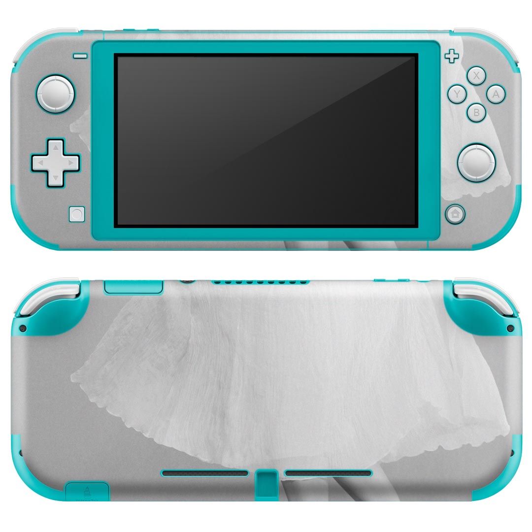 igsticker Nintendo Switch Lite 専用 デザインスキンシール 全面 ニンテンドー スイッチ ライト 専用 ゲーム機 カバー アクセサリー フィルム ステッカー エアフリー 014527 ドレス　靴　モノクロ