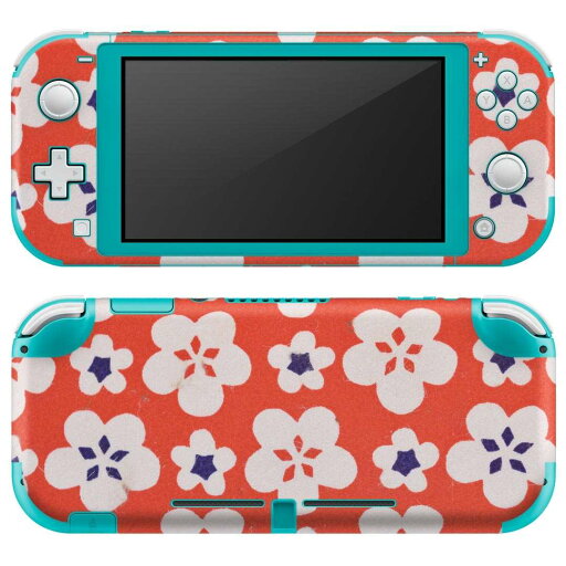 igsticker Nintendo Switch Lite 専用 デザインスキンシール 全面 ニンテンドー スイッチ ライト 専用 ゲーム機 カバー アクセサリー フィルム ステッカー エアフリー 014535 小花柄 赤 レトロ igsticker Nintendo Switch Lite 専用 デザインスキンシール 全面 ニンテンドー スイッチ ライト 専用 ゲーム機 カバー アクセサリー フィルム ステッカー エアフリー 014535 小花柄 赤 レトロ